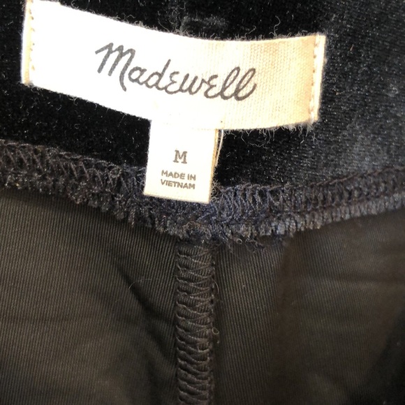 Madewell Black Velvet Leggings - Picture 6 of 6